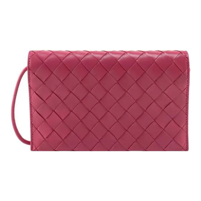 Bottega Veneta Sheepskin Shoulder Bag, Crossbody Bag, Wallet Women's Pink-0