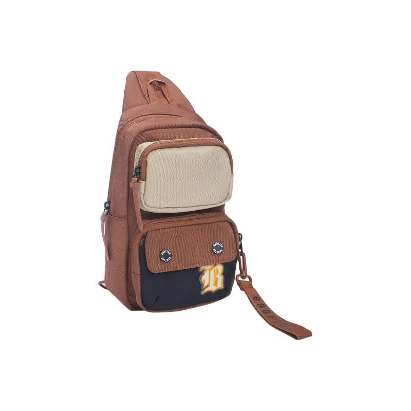 LiNing Badfive Polyester Crossbody Bag, Sling Bag Regular Unisex Dark Brown/Black-1