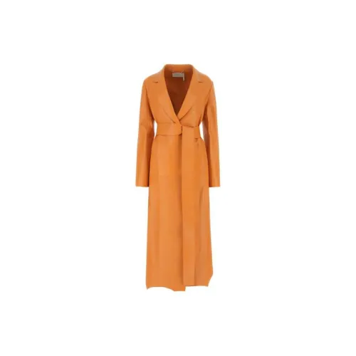 Chloé Leather Jackets Women's Orange