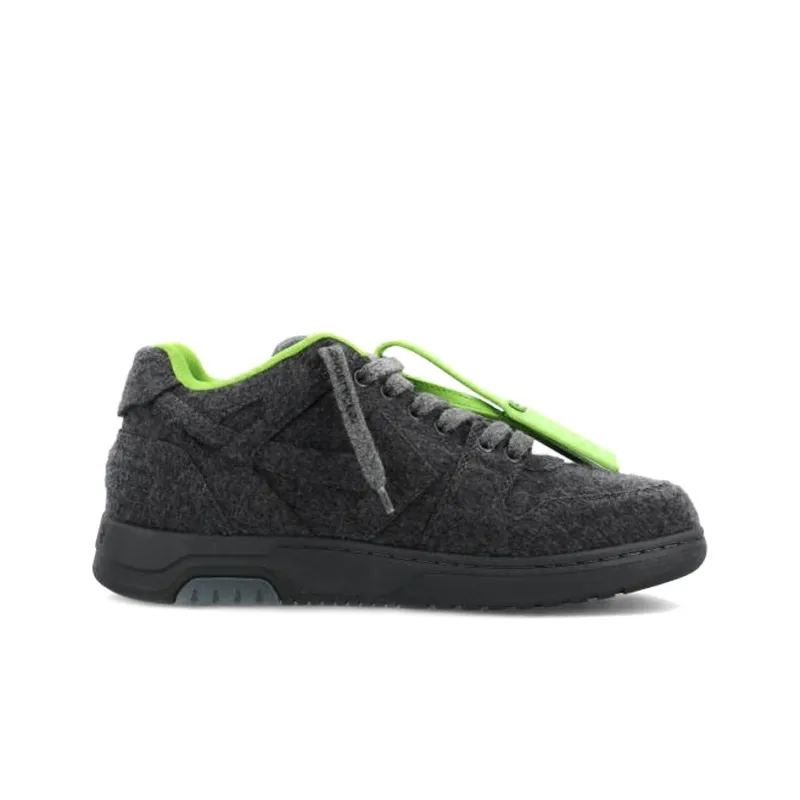 OFF WHITE Out Of Office Low Top Stylish Skateboarding Shoes Men's Gray-1