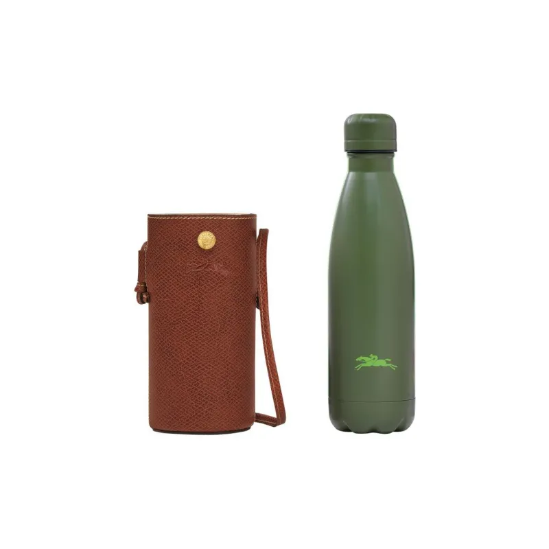 LONGCHAMP Cow Leather Water Bottle Bag, Crossbody Bag Regular Women's Brown-3