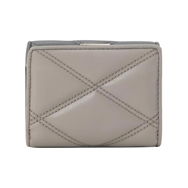 MICHAEL KORS Jet Set Travel Polyurethane Card Holder Wallet Medium Size Women's Gray-1