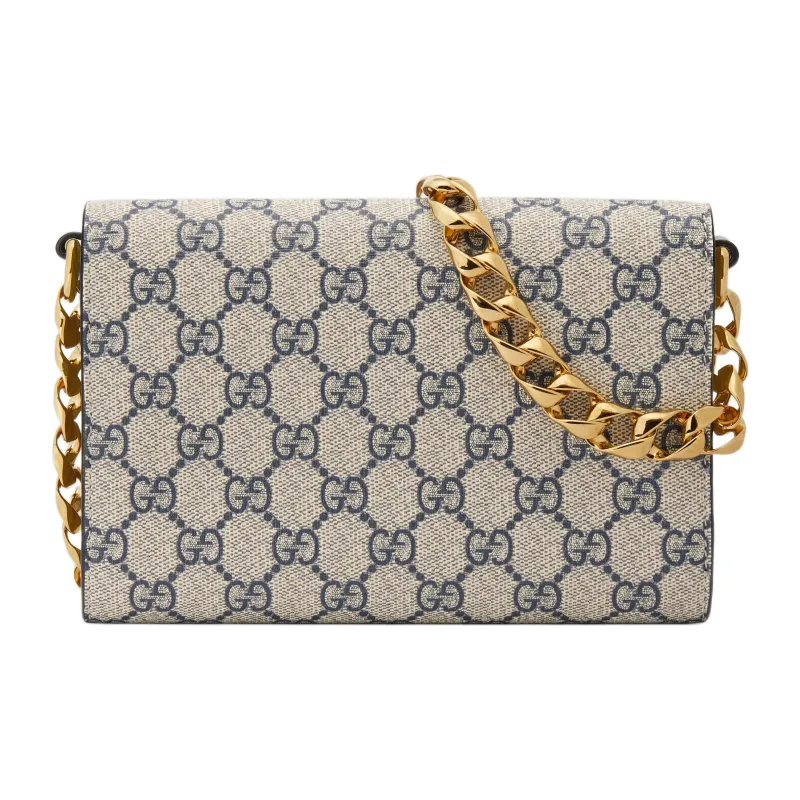 GUCCI Horsebit 1955 Canvas With Leather Finish Crossbody Bag, Shoulder Bag Women's-3