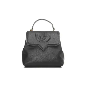 CHIARA FERRAGNI Eyelike Polyurethane Backpack Women's Black