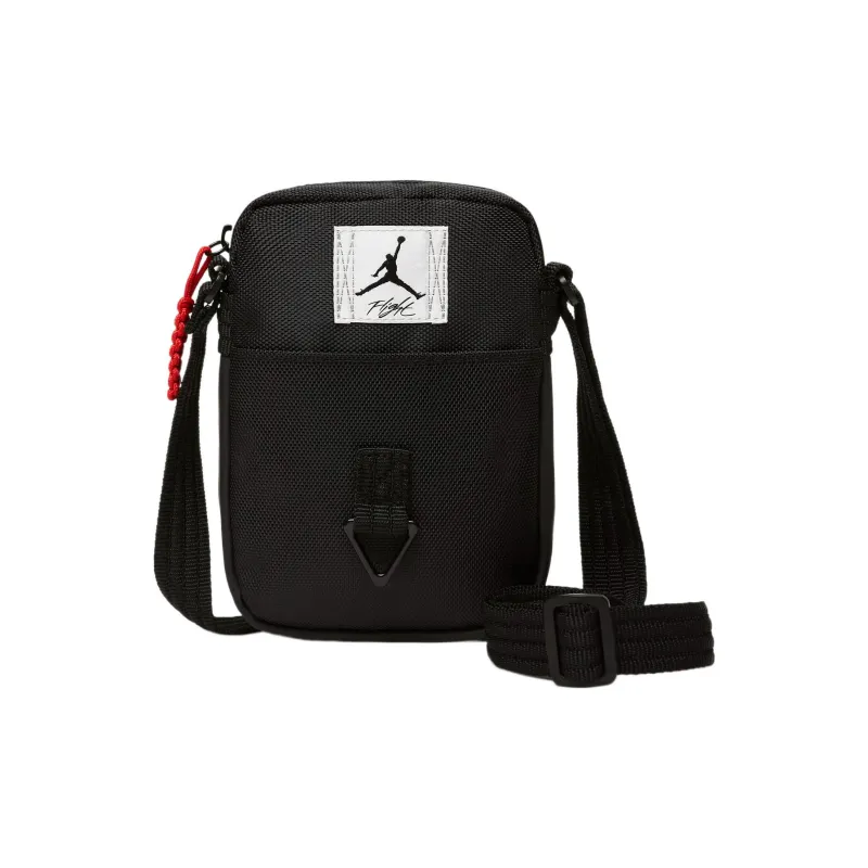 Jordan PU Polyester With Synthetic Leather Shoulder Bag, Crossbody Bag Regular Unisex Black-0