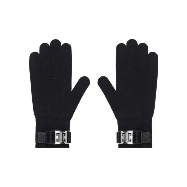 Givenchy Knit Gloves Men Black-0