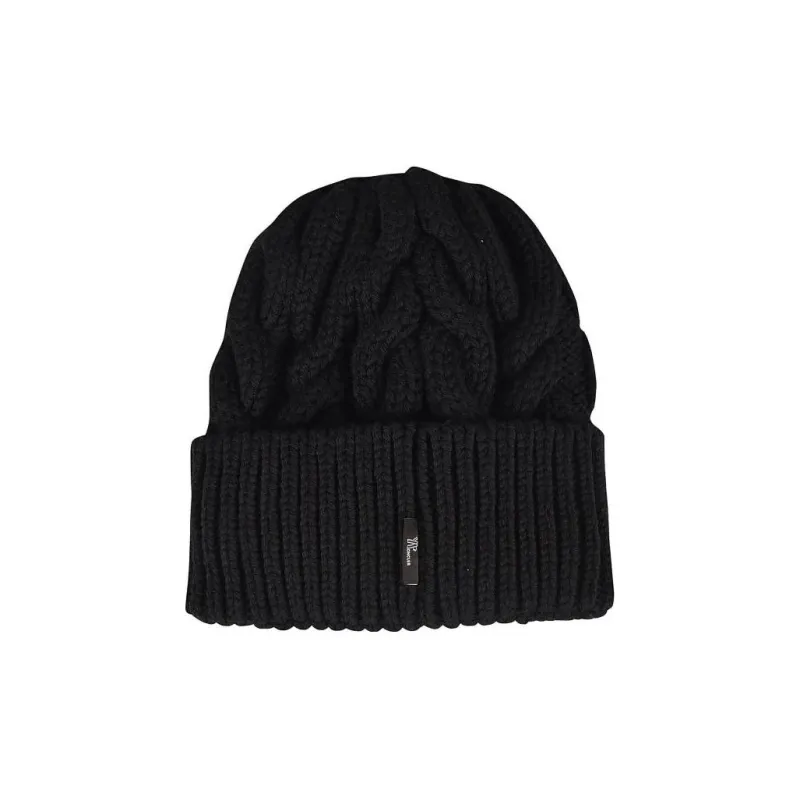 Moncler Logo Patch Wool Beanie-1
