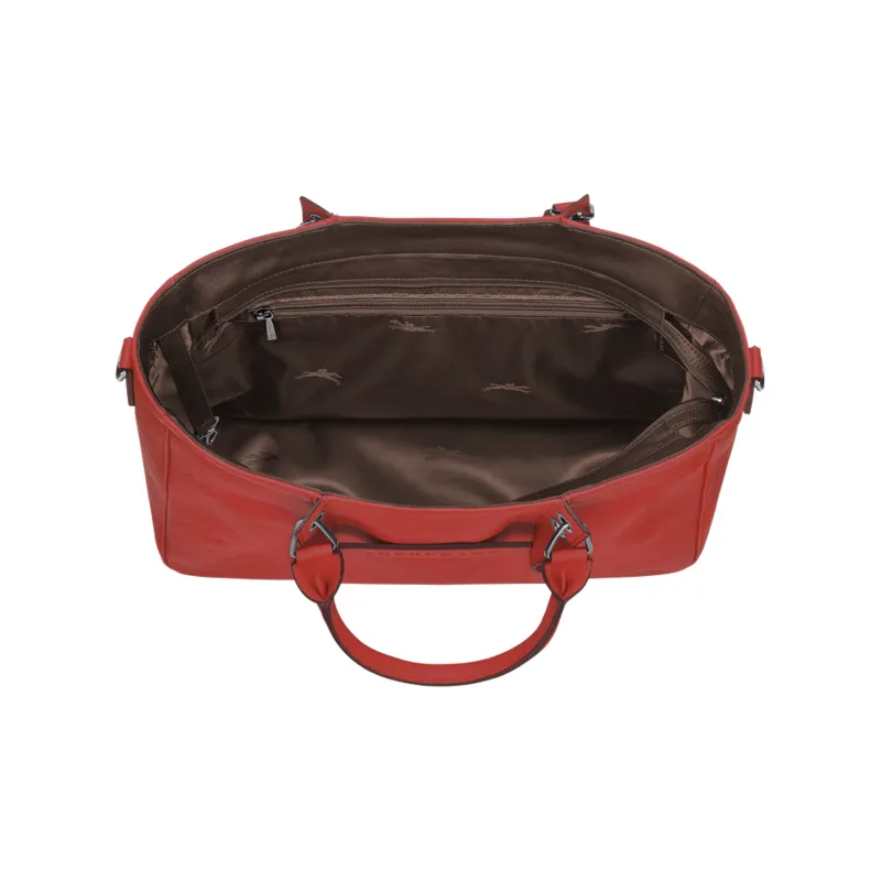 LONGCHAMP 3D Calfskin With Sheepskin Trim Shoulder Bag Crossbody Bag Handbag Medium Size Women's Red-3