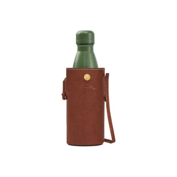 LONGCHAMP Cow Leather Water Bottle Bag, Crossbody Bag Regular Women's Brown