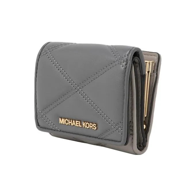 MICHAEL KORS Jet Set Travel Polyurethane Card Holder Wallet Medium Size Women's Gray-2