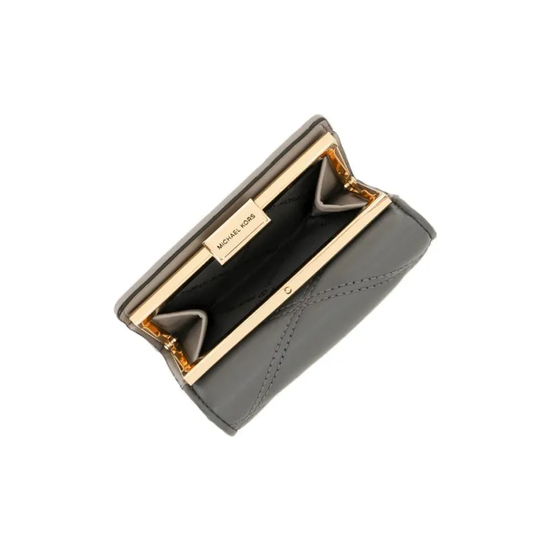 MICHAEL KORS Jet Set Travel Polyurethane Card Holder Wallet Medium Size Women's Gray-3