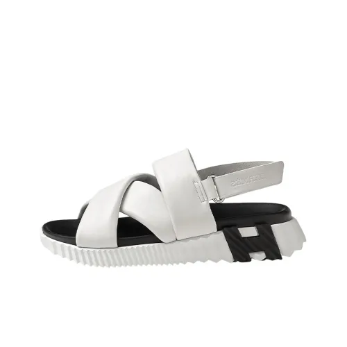 HERMES Electric Beach Sandals Women's White