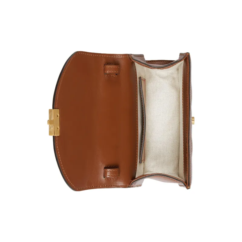 GUCCI GG Matelassé Leather Lock Controller Bag Shoulder Bag Crossbody Bag Small Size Women's Brown-6