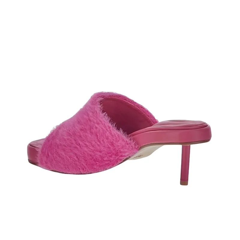 Jacquemus Textured-finish Open-toe Mules-4