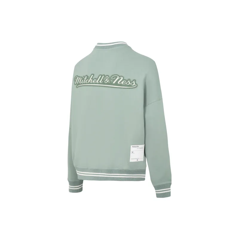 Mitchell Ness Sweatshirts Unisex Light Green-1