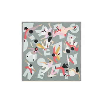 HERMES Kelly Silk Scarves Women's Gray