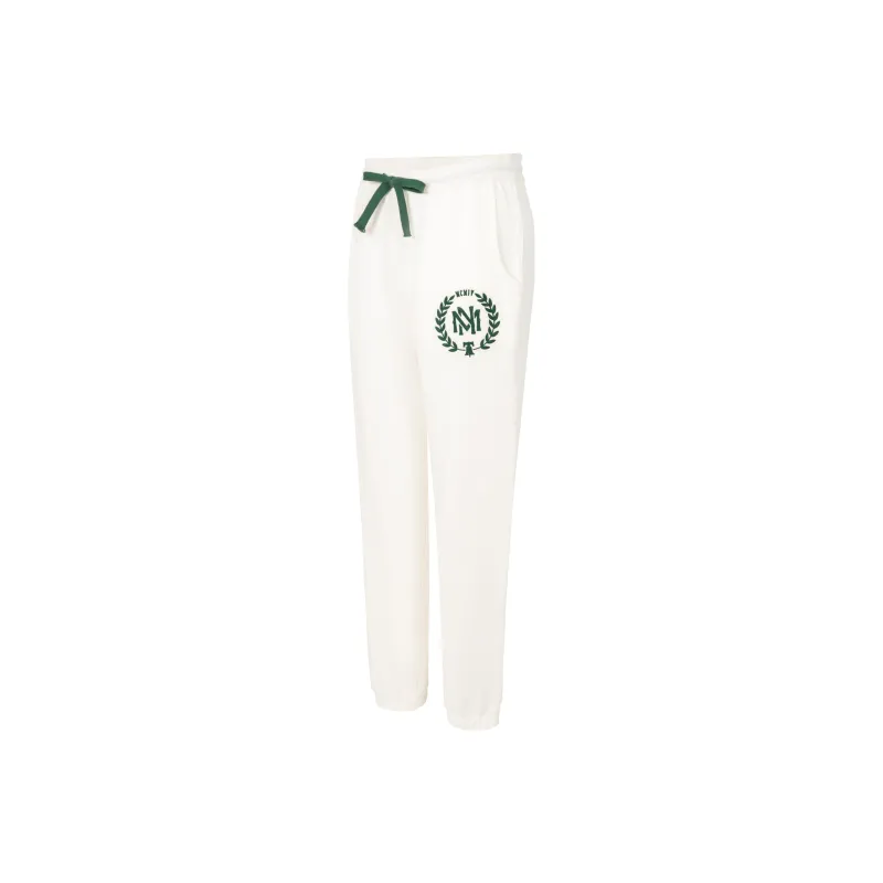 Mitchell Ness Knitted Sweatpants Men White-2