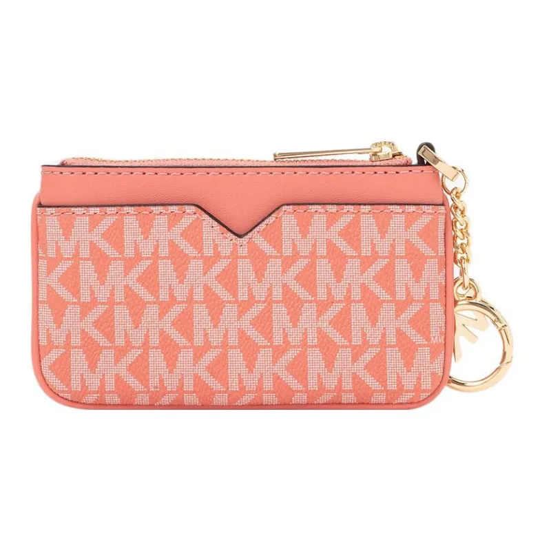 MICHAEL KORS Jet Set Travel Coated Canvas Coin Purses Card Holders Small Size Women's Fruit Dew Color-1