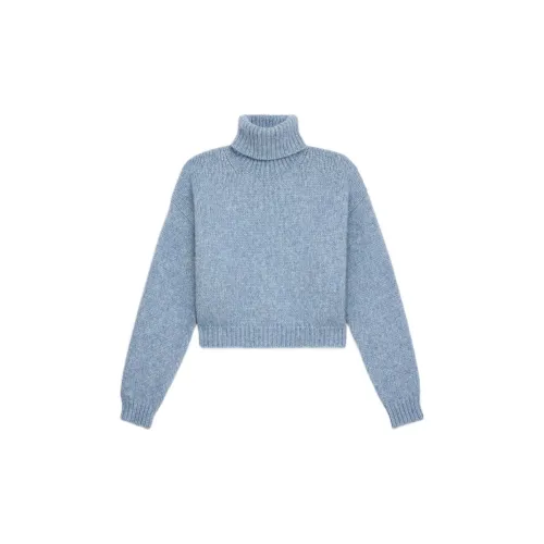 CELINE Cashmere Sweaters Women's Light Blue