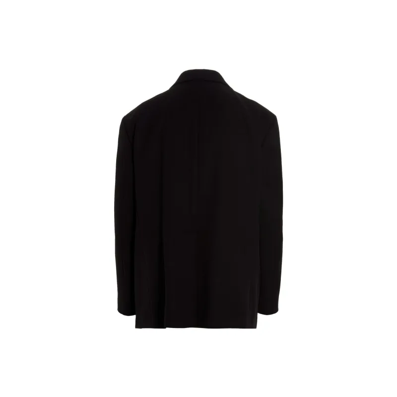 RAF SIMONS Oversized Blazer With Uniform Pockets And Print-1
