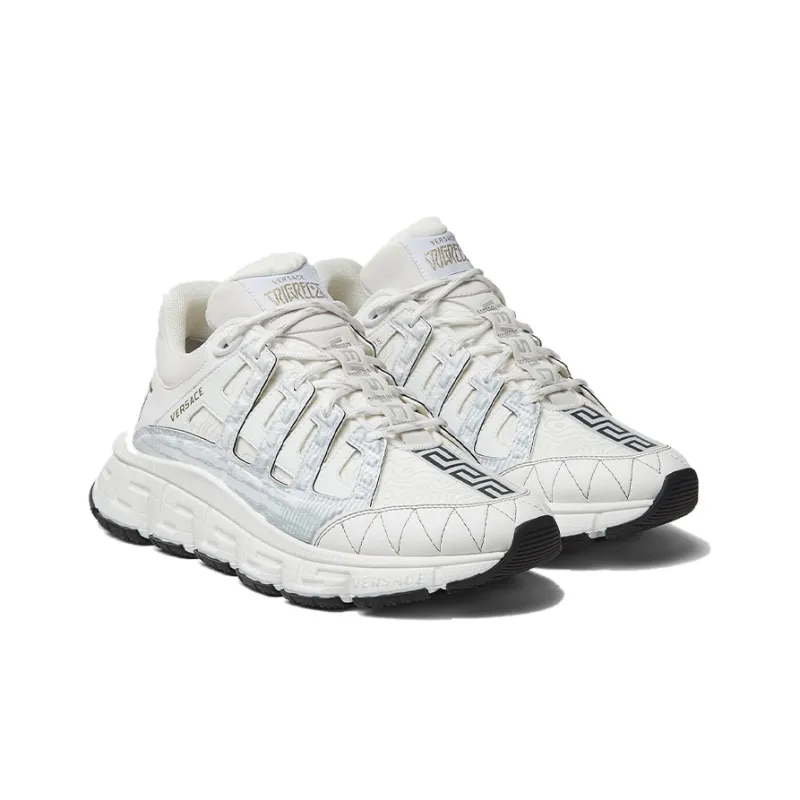 VERSACE Trigreca Low Top White Light Blue-2