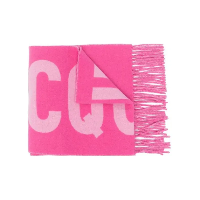 Jacquemus Knit Scarves Unisex Fuchsia-1
