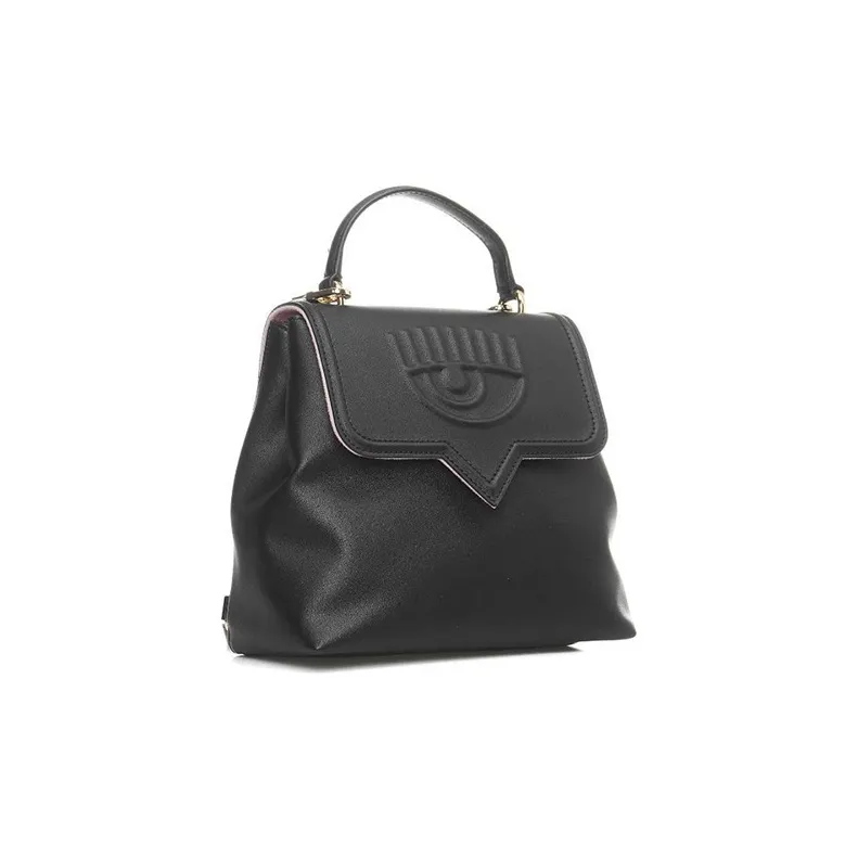 CHIARA FERRAGNI Eyelike Polyurethane Backpack Women's Black-1