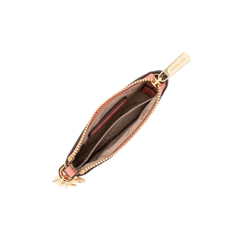 MICHAEL KORS Jet Set Travel Coated Canvas Coin Purses Card Holders Small Size Women's Fruit Dew Color-2