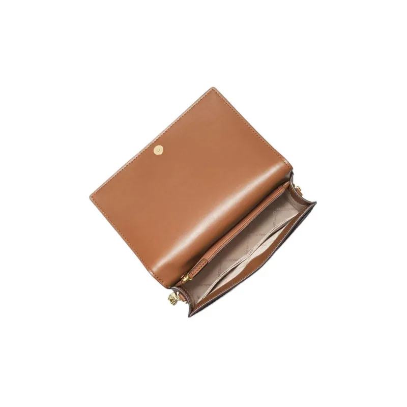 MICHAEL KORS Jet Set Canvas Shoulder Bag Crossbody Bag Large Size Women's Brown-3