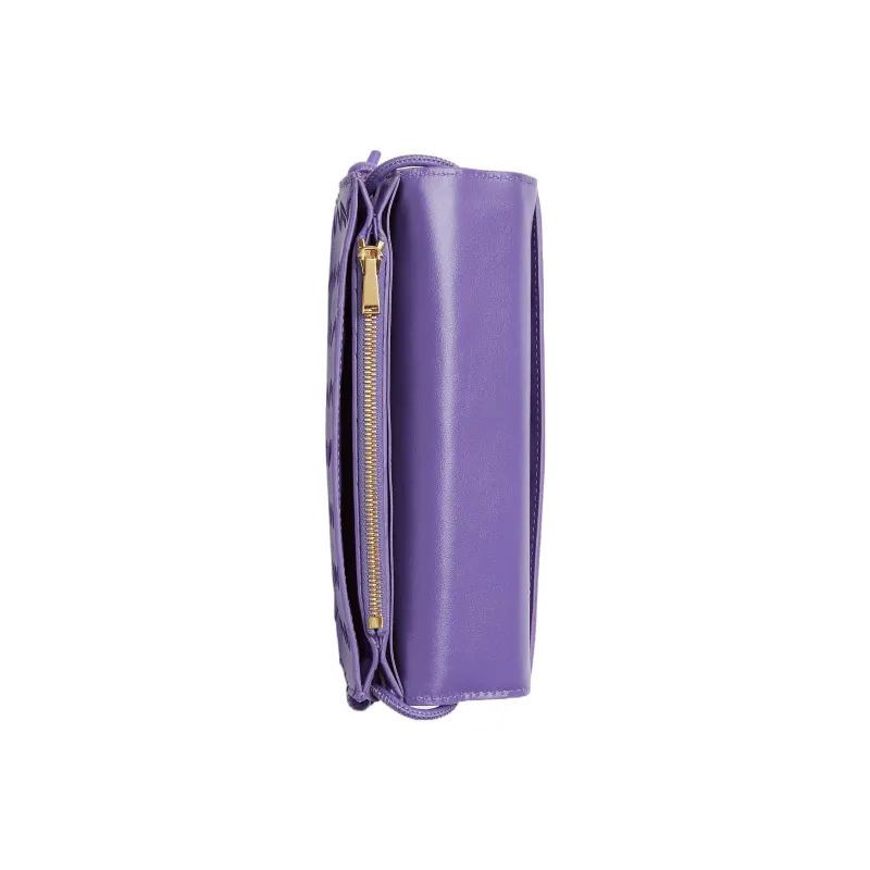 Bottega Veneta Sheepskin Wallet Large Size Women's Purple-6