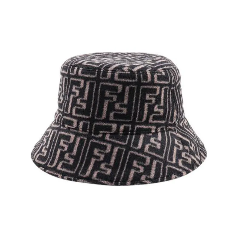 FENDI Ff Motif Mens Wool And Silk Cloche-1