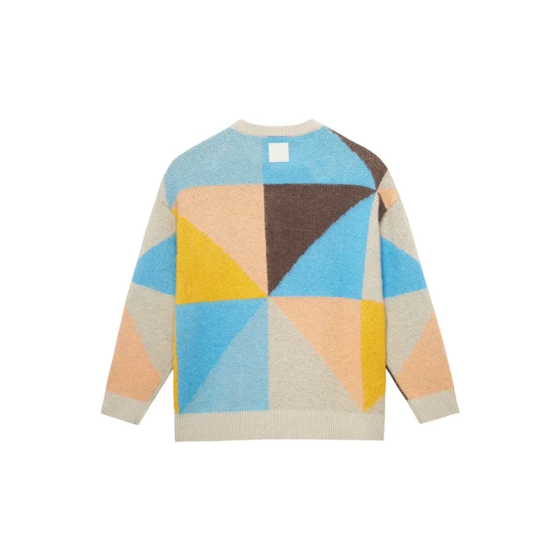 LINING CF Tracing Sweaters Unisex Milk Umber-1