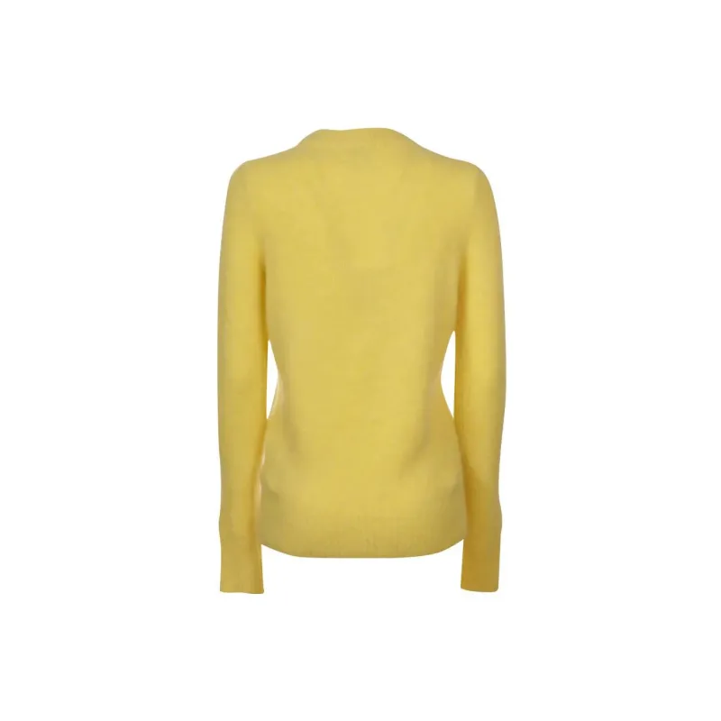 GANNI FW22 Slim Fit Sweater Women's Yellow-1