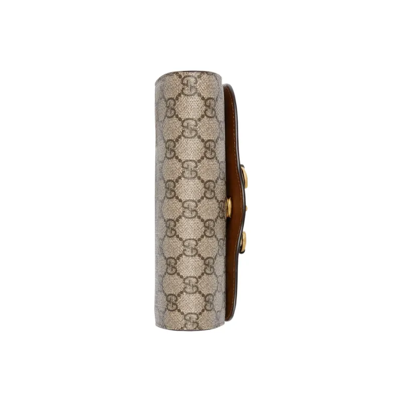 GUCCI Horsebit 1955 Canvas With Leather Crossbody Bag Shoulder Bag Women's Ebony-8