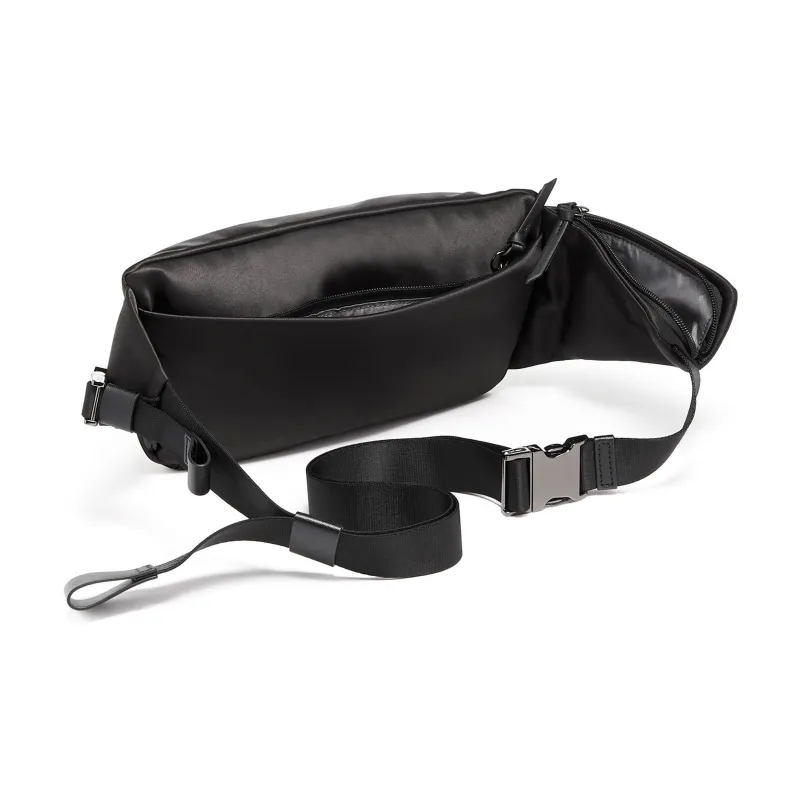 TUMI Fabric Shoulder Bag Crossbody Bag Fanny Pack Sling Bags Unisex Black-1