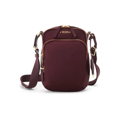 TUMI Voyageur Nylon Shoulder Bag Crossbody Bag Women's Beet Red