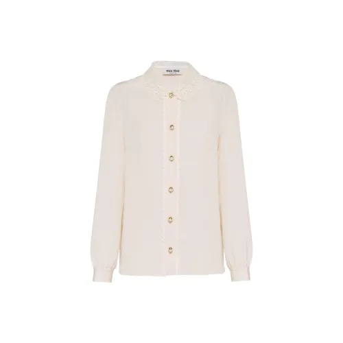 MIU MIU Shirts Women's Beige