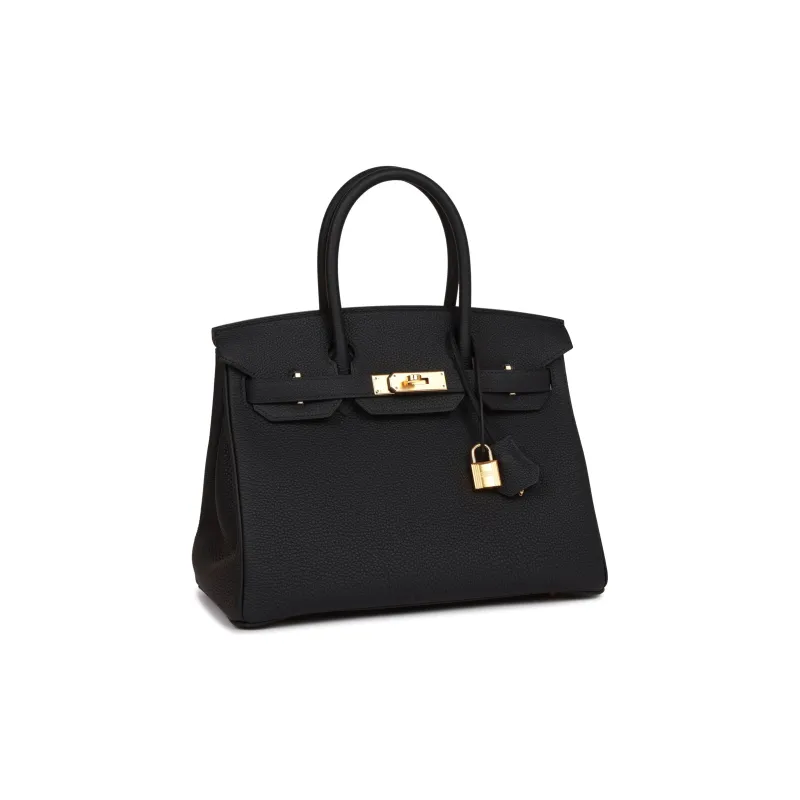 HERMES Birkin Togo Calfskin 3Y Caban Birkin Bag Handbags 30 Women's Black Blue-4
