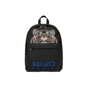 KENZO Polyester Backpack Large Size Unisex Black