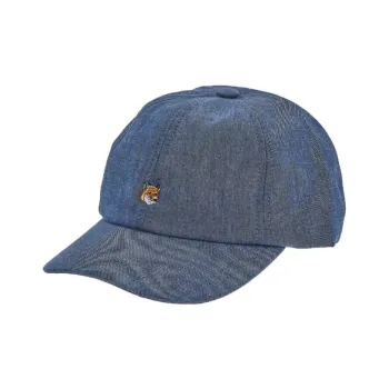 Maison Kitsune Baseball Caps Unisex Blue