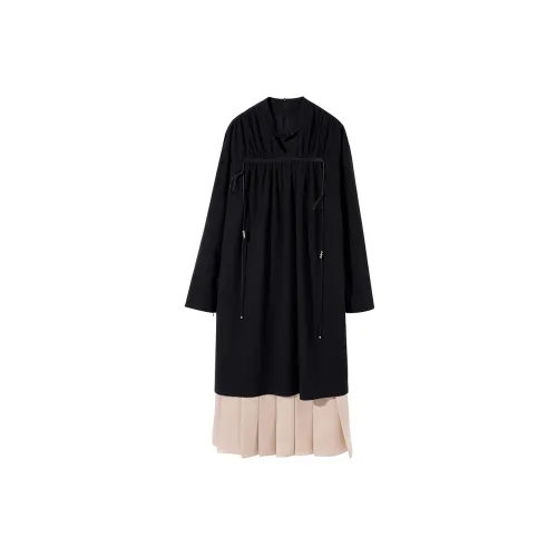 Ouyang Long-Sleeved Dresses Women's Black