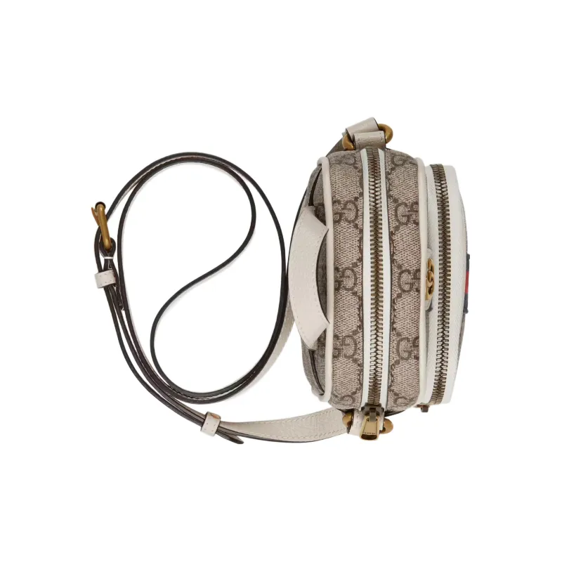 GUCCI Ophidia Monogram Messenger Crossbody Bag Male Beige-5