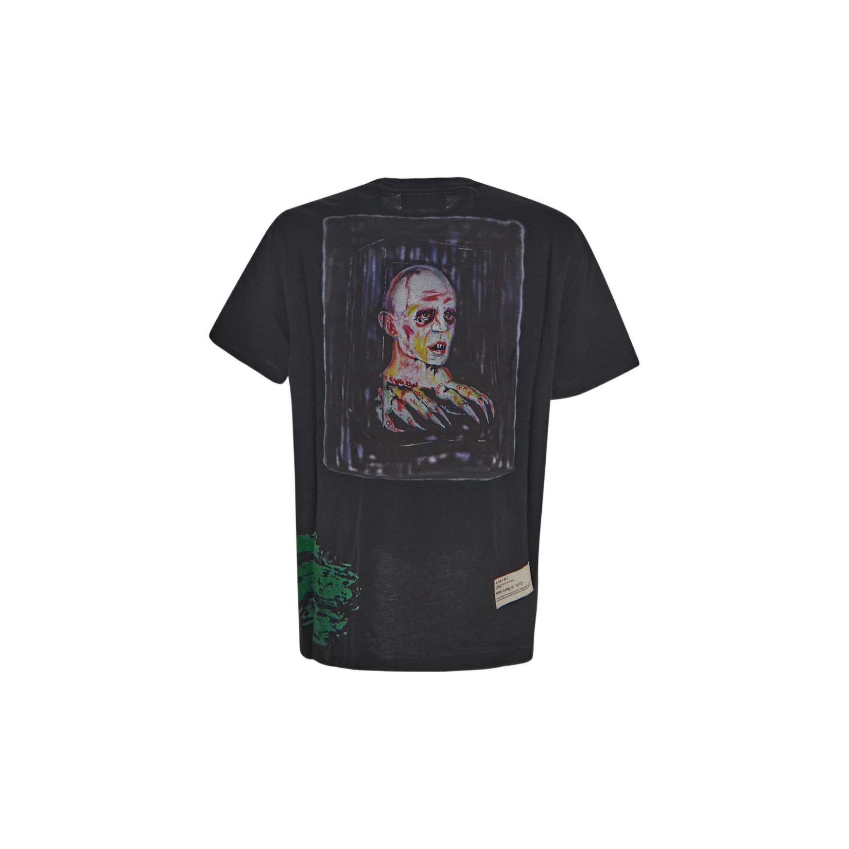 virgin-wool ripped sweatshirt Bianco - Amiri Wes Lang Blood