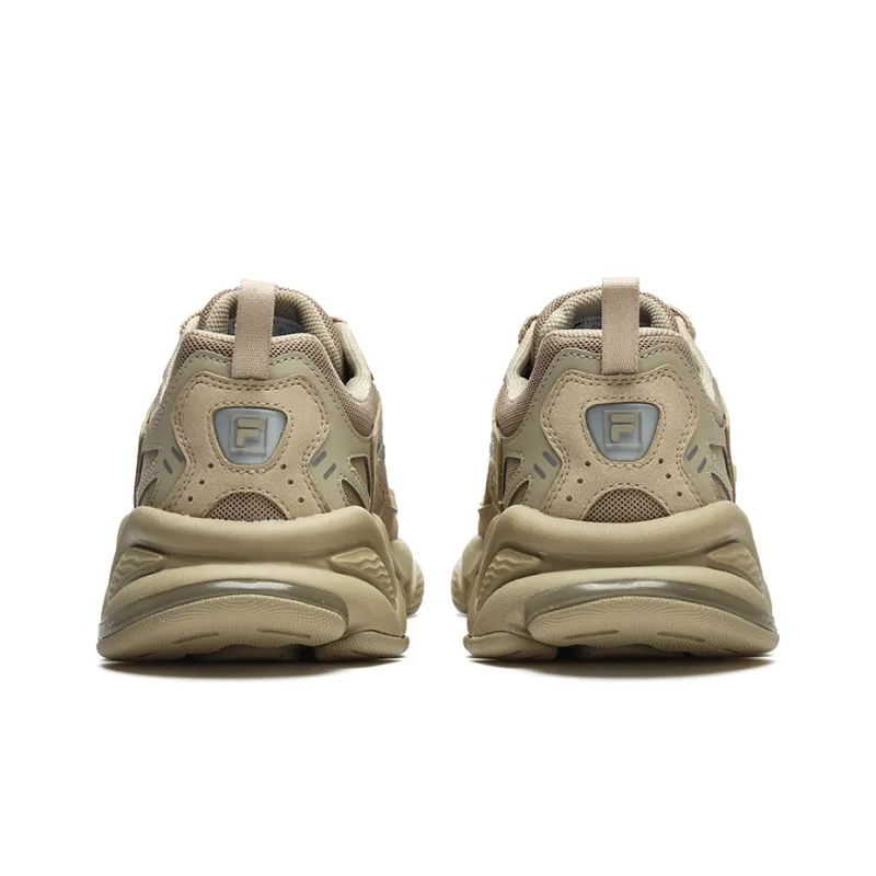 FILA FUSION Rjv D Anti Slip Wear Resistant Low Top Casual Shoes Men's Sandy Gray-3