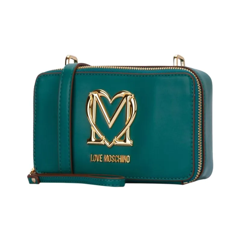 LOVE MOSCHINO Polyurethane Crossbody Bag Shoulder Bag Women's Blue-1