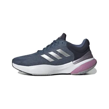 Adidas Cushioning Anti-Slip Wear-Resistant Breathable Lightweight Rebound Low-Top Running Shoes Women's Blue Pink