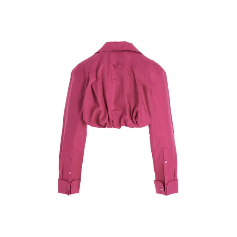 Jacquemus Machou Cropped Long Sleeved Top-1