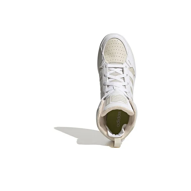 Adidas Neo 100DB Mid Basketball Shoes 'Chalk White' Women's-3