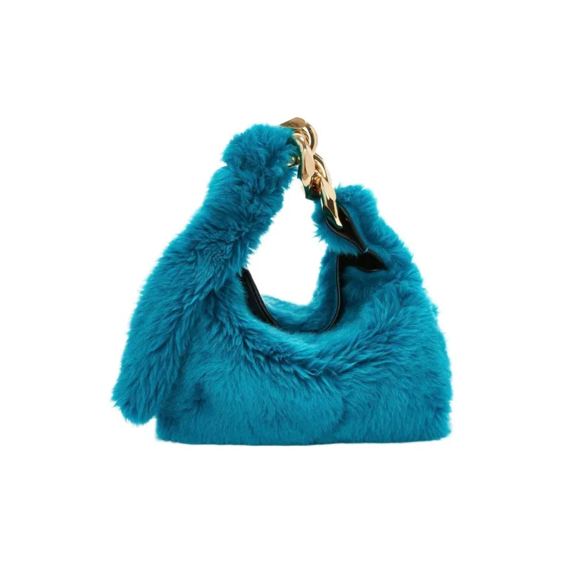 JW Anderson Polyester One Shoulder Handbag Small Size Women's Cyan-1