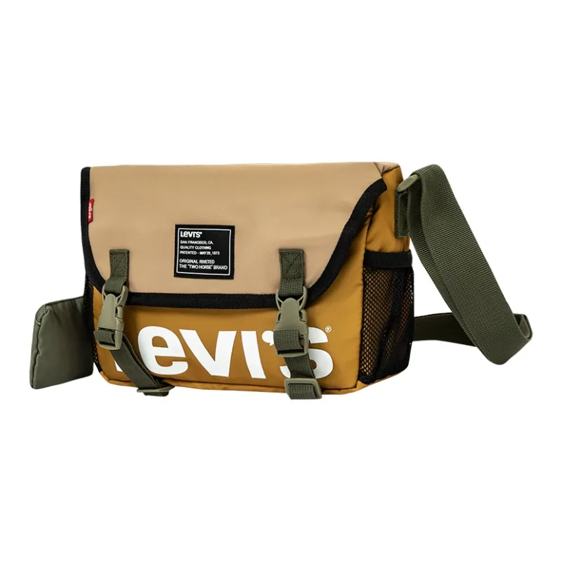 Levi's Polyester Shoulder Bag, Crossbody Bag Regular Unisex Green, Brown & Multicolor-2
